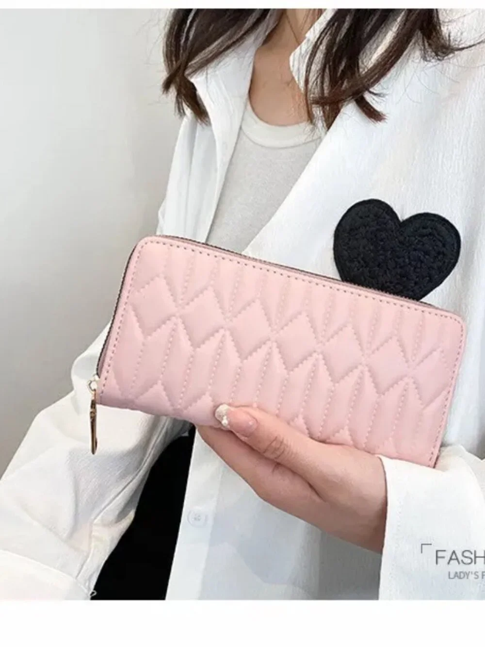 Creasing Women Multi-Card Wallet and Smartphone Holder Coin wristlet